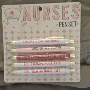 Nurses Pen Set with Humorous Quotes